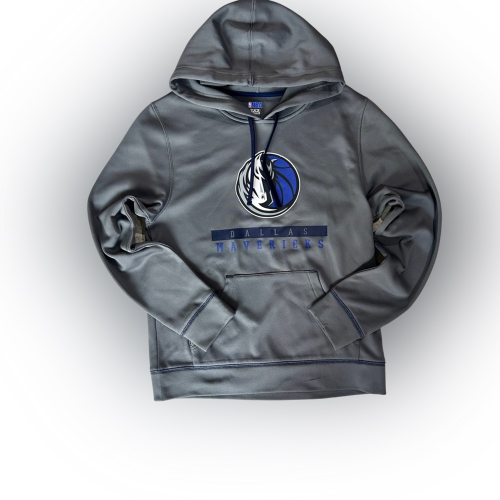 NBA Dallas Mavericks Gray & Navy Pullover Hoodie